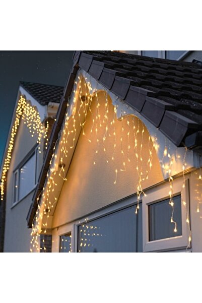 Danex Yoto Christmas Lights — Icicle/Fringe, 12 m, 300 LEDs, Warm White