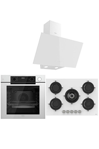 Ferre STEAM PLUS 75 SERİSİ 3LÜ CAM ANKASTRE SET (QEP64CB-RS036-D078)