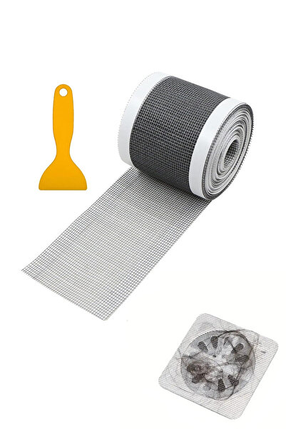 Ganjem Kit de reparare a scurgerii de baie și a plasei de scurgere pentru duș, protecție împotriva insectelor, plasă de colectare a părului