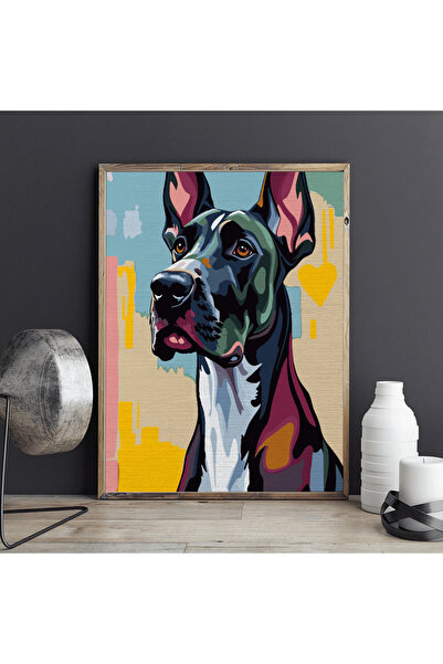 Pictorul Fericit Dog German - Pictură pe numere