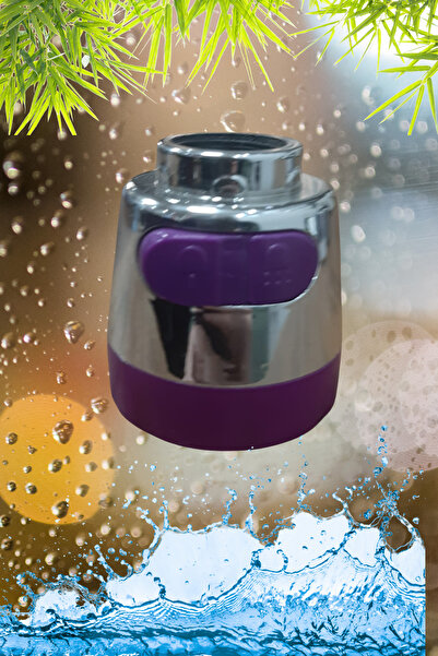 BULİTRA Su Armatürleri New 22mm Faucet Nozzle Aerator Bubbler Sprayer Water Saving Tap Filter Two Modes Purple