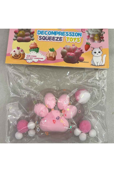 LEDONLİNE DEV KEDİ PATİ SUKUŞİ( 7 CM ) SGUİSHY YUMUŞAK SIKMA OYUNCAK