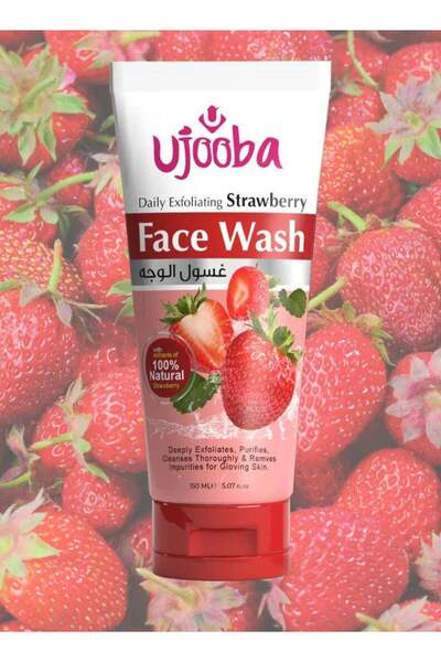 ujooba غسول للوجه برائحة الفراولة 150 مل