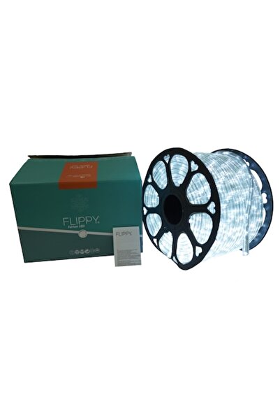 Flippy Frânghie luminoasă LED, 14 m, 336 LED-uri, Alb rece, 8 moduri, Secționabilă, 220 V