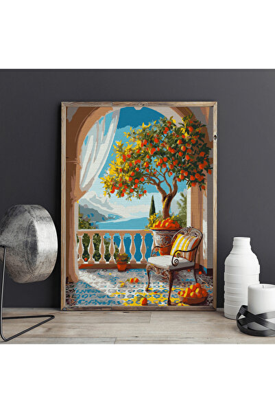 Pictorul Fericit Costa Brava - Pictură pe numere