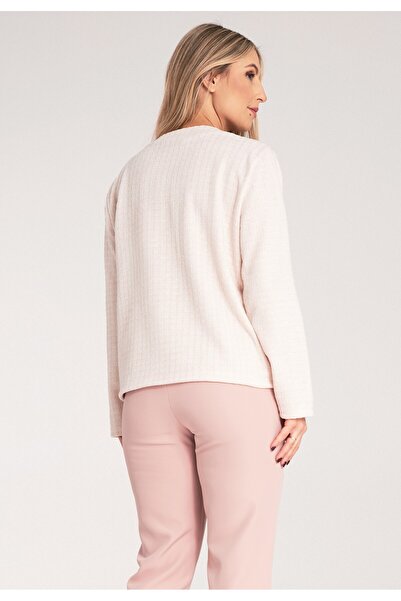 Figl Chanel jacket - Tweed jacket Checked jacket - Beige jacket M1150 size S/M