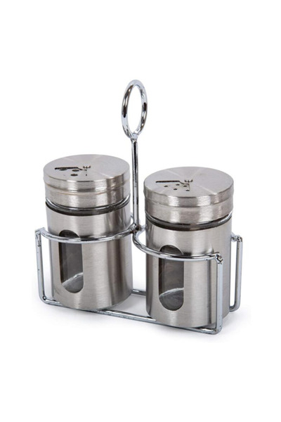 Ch Stainless steel salt and pepper shaker set: A touch of elegance to your table