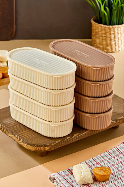 Dem Home 6-Piece Rectangular Storage Container - 6X800Ml Storage Box Lunch Box