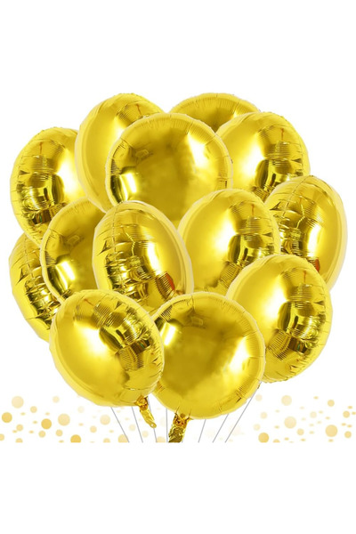 BALON DİYARI Yuvarlak folyo balon hava ve helyum ile uyumlu