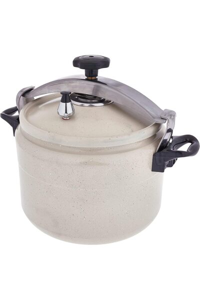 ALSAIF Aluminum Granite Pressure Cooker, 18 L, Pearl White, Model K98018/PW