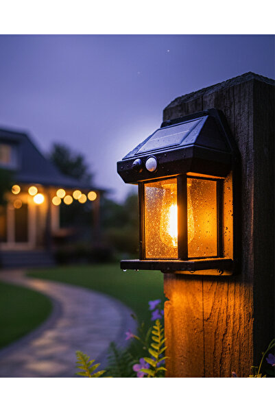 K2 Güneş Enerjili Bahçe Led Ampul Hareket Sensörlü Bahçe Led Su Geçirmez 3 Mod'lu Solar Led KBA742