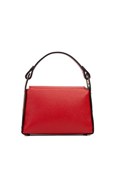 Posete Fagaras Alma Leather Purse - Red, Casual Bag Made of Genuine Leather, Handbag, Bags