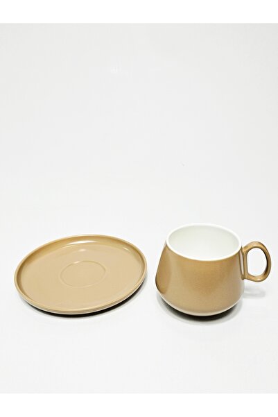 Casalina 2-piece set, cup and saucer, cappuccino color