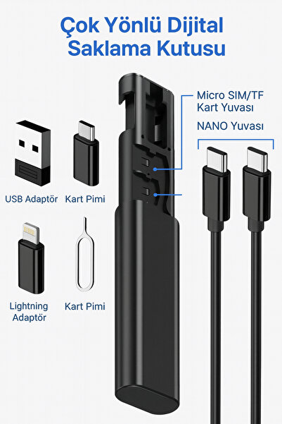Ecuy 5 In1 Multifunction Travel Set Converter Roller Type C USB Adapter Kit with Type C/Micro/Ios Lightweight 60W