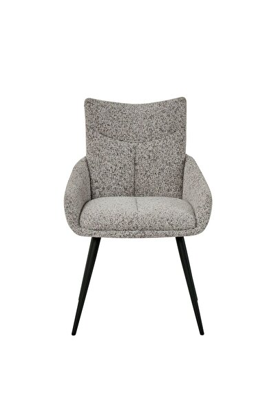 Danube Home Hampton Dining Chair Set of 2 - Light Grey Metal, 63x56x84.5cm, 2-Year Warranty, Modern Design