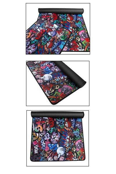 sgeteknoloji Sge Technology Paint 85 X 34 cm Stitched Anti-Slip Mouse Pad
