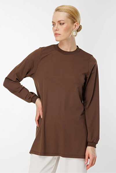 BEİAZ Ghisa Uzun Kol Simli Tunik