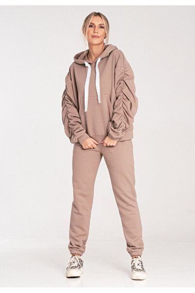 Figl Women's beige track pants M1056 size XL