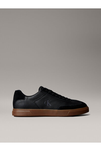 Calvin Klein Leather Signature Logo Trainers