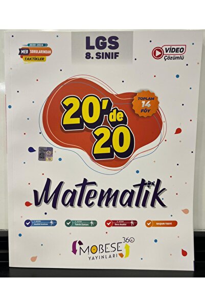Limit Yayınları 8.SINIF MATEMATİK DENEME 20X20 MOBESE YAYINLARI