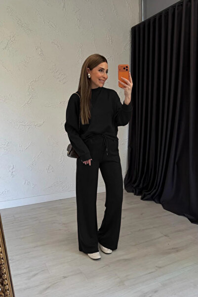 YAKAMEL طقم ملابس نسائية من المودال بسروال واسع