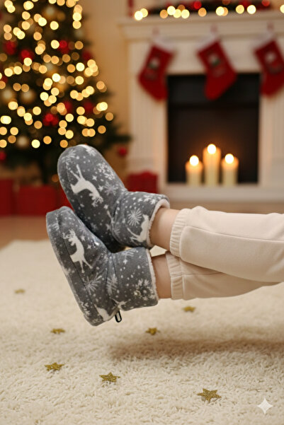 Deniz Terlik Жіночі новорічні м'які домашні капці, що зберігають тепло | Домашні капці |