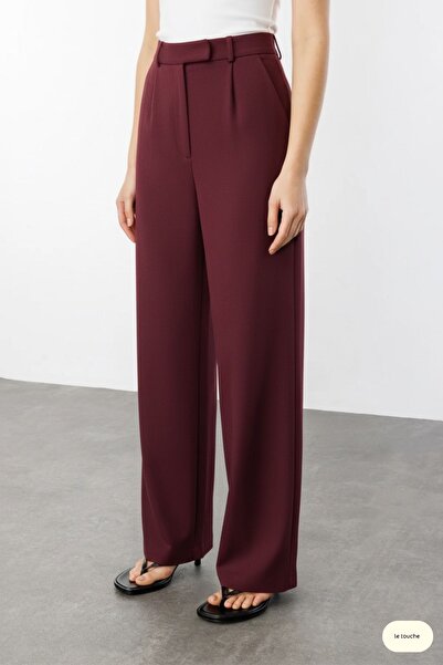 Le Touche Women's Waist Velcro Palazzo Casual Pants