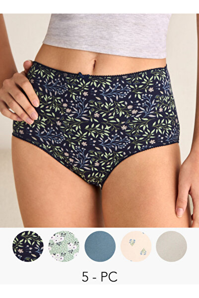 FAV Set of 5 - Full Briefs High Waist with Assorted Print