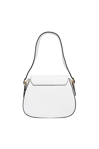 Posete Fagaras Pauline Leather Purse - White, Casual Bag Made of Genuine Leather, Handbag, Bags