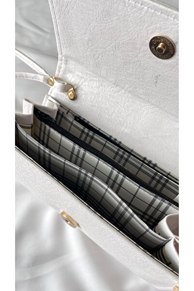 Zaytoon White Colorful Red and Colorful Embroidered Snap Closure Women's Hand Wallet 19*11 cm A100021