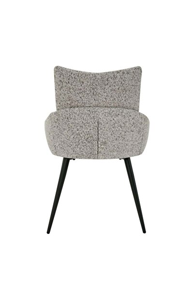 Danube Home Hampton Dining Chair Set of 2 - Light Grey Metal, 63x56x84.5cm, 2-Year Warranty, Modern Design