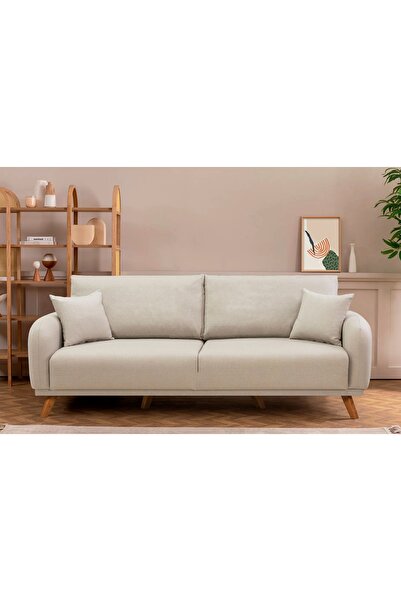 Vivense HERA SANDIKLI YATAKLI ÜÇLÜ KOLTUK, KREM