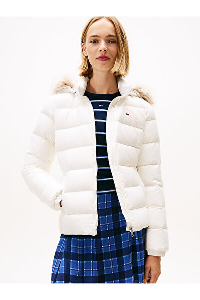 Tommy Hilfiger Women's White Puffer Jacket