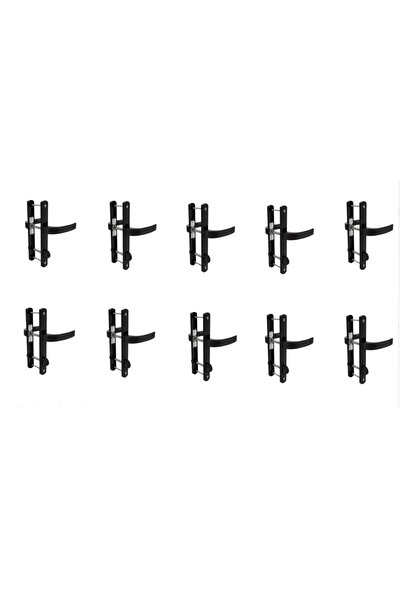 Günalp Pvc Aksesuar مقبض باب ويندوفورم أسود 10 قطع