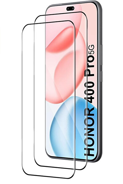 Nezih Case Honor 400 Pro Compatible Maxi Glass Tempered Glass Screen Protector