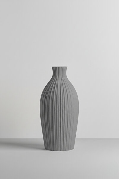 Smile3D Dekoratif Dokulu Vazo 20 cm 3d Ağır Baskı