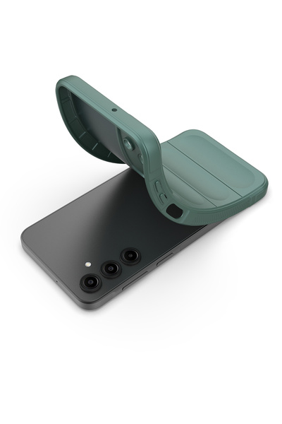 Nezih Case Samsung Galaxy A17 Compatible Stylish Silicone Cover Case with Flexible Hollowed Out Back Surface Design