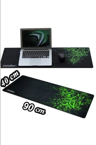 sgeteknoloji Sge Technology Green 85X34 cm Speed Non-Slip Base Stitched Player Gaming Mouse Pad