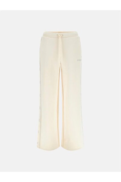 Guess Octavia Women's Active Palazzo Fit Sweatpants Cream