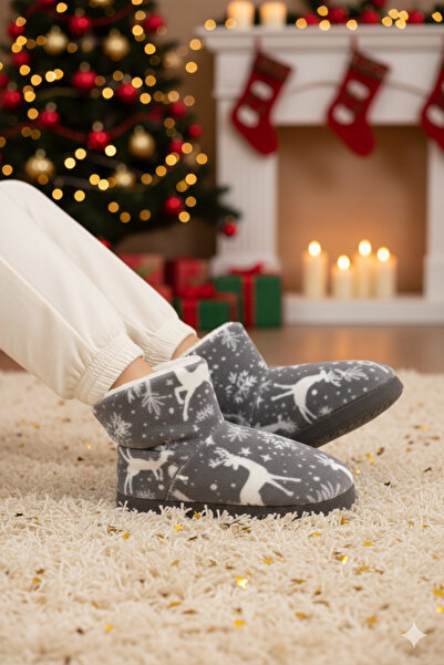 Deniz Terlik Жіночі новорічні м'які домашні капці, що зберігають тепло | Домашні капці |