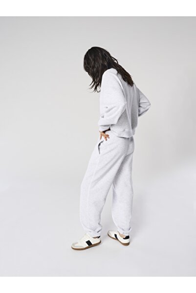 ONLY Onlbest Life Cuff Pant Swt Noos Women's Gray Sweatpants - 15357504