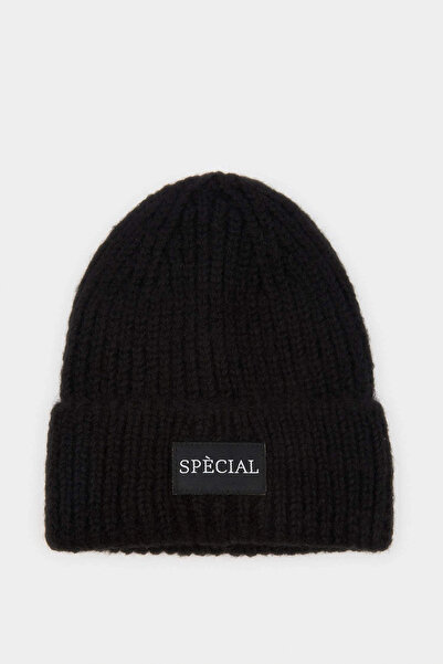 DeFacto R7539Azbk27 Black Women's Winter Beanie