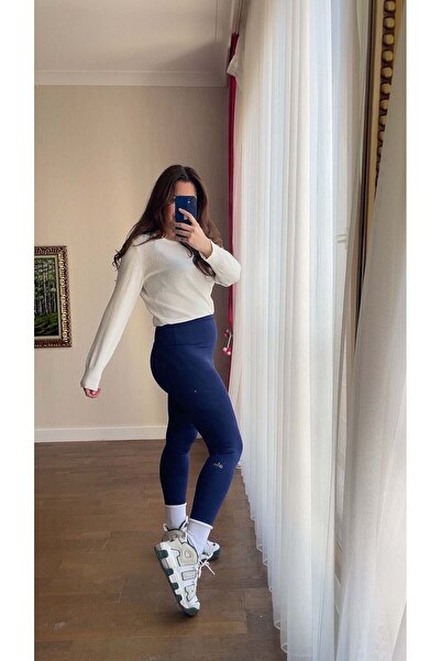 handebatmazbutik Alo Gece Mavi Uzun Tayt