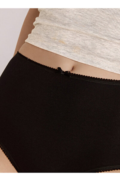 FAV Full Brief High Waist with Lace Trim Cotton - Pack of 5