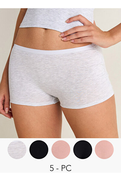 FAV Set of 5 - Boyshorts with Elasticated Waistband