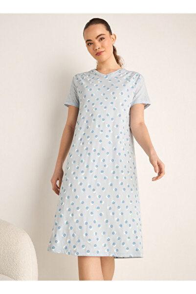 FAV Schiffli Detail Cotton Dress with V-neck