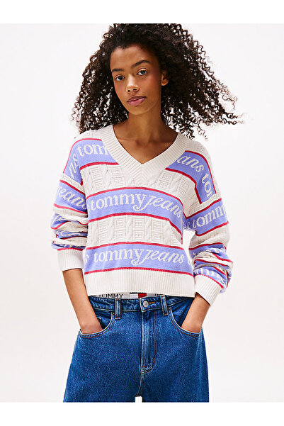 Tommy Hilfiger Women's White Knitwear Sweater