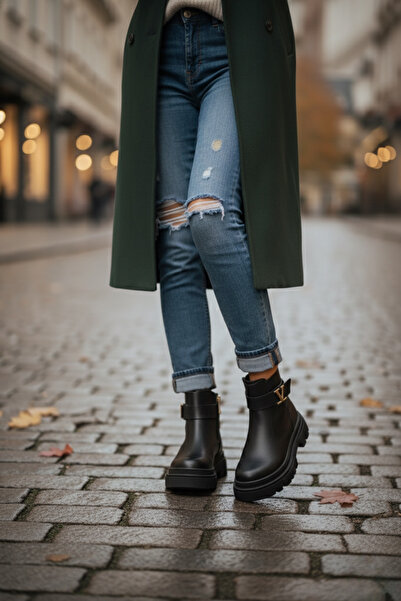 Santamarina Women's Viiiiannaana Buckle Detailed Waterproof Boots