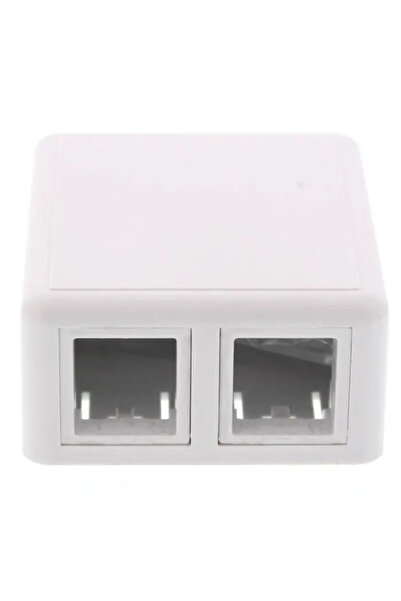 Well Wall outlet without Keystone, 2-port, white,