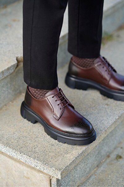 Ahmed Hamdi Bey Walter Brown Men's Leather Shoes